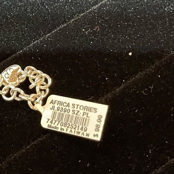 Brighton Africa Stories Etched Beaded Necklace NWT - Picture 4 of 10